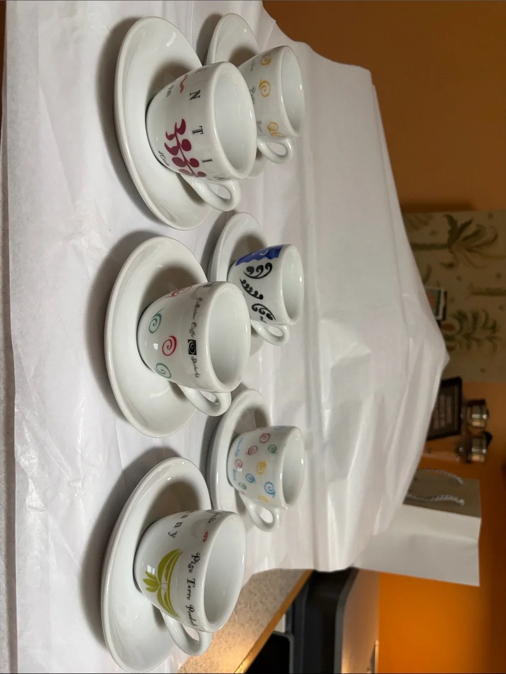 Italian Espresso Cups - set of 6